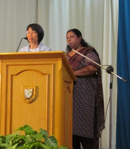 Nona Speaking at Training Centre