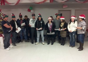 singing Xmas songs (2)