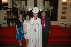 Bishop Stephen and Nona Leung with Archbishop and Mrs. Datuk Ng Moon Hing